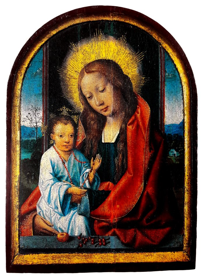 Massijs Madonna and Child with cherries