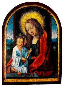 Massijs Madonna and Child with cherries