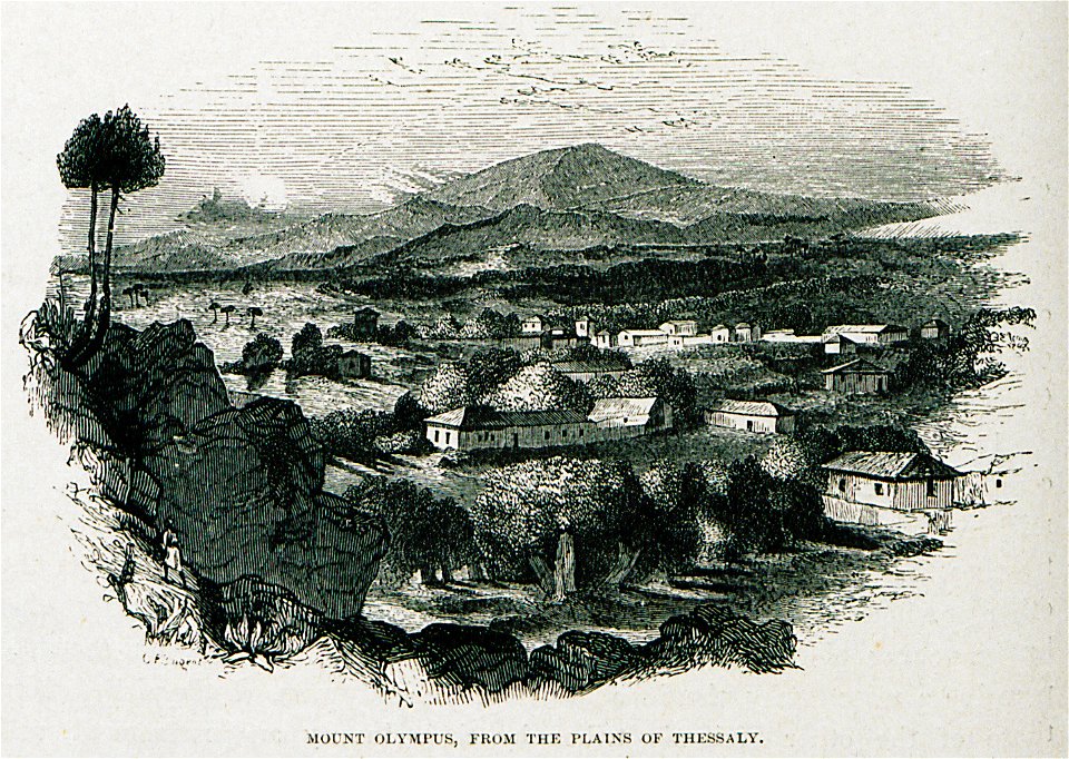 Mount Olympus, from the plains of Thessaly - Wordsworth Christopher - 1882