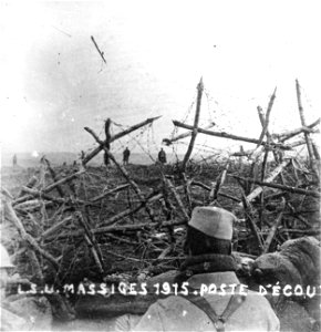 Massiges 1915-Poste d'écoute