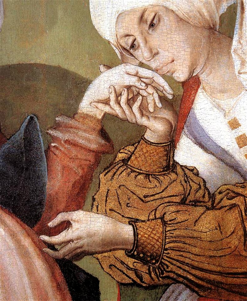 Master M S - The Visitation (detail) - WGA14336