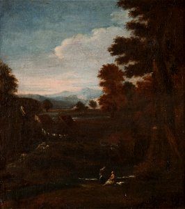 Mountainous Landscape with Waterfall - Nationalmuseum - 17826