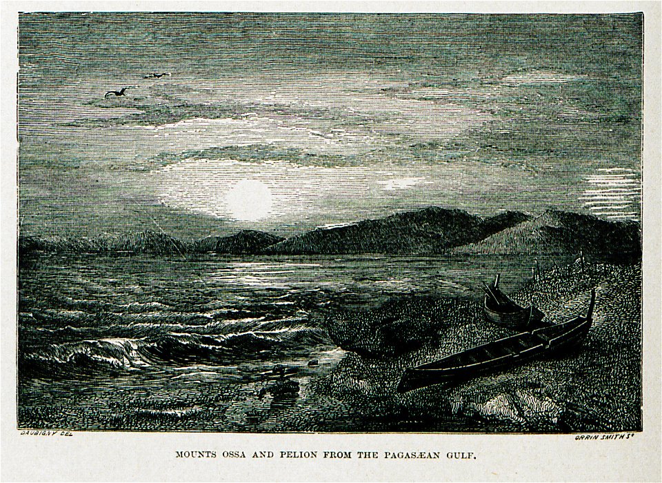 Mounts Ossa and Pelion from the Pagasean Gulf - Wordsworth Christopher - 1882
