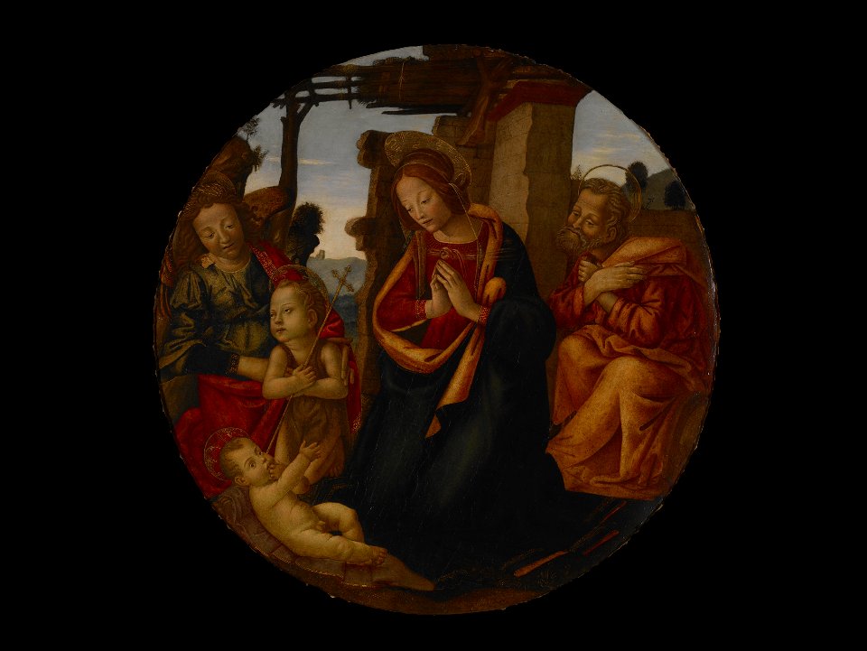 Master of Naumburg - The Holy Family with St. John the Baptist and an Angel - 2015.30 - Indianapolis Museum of Art