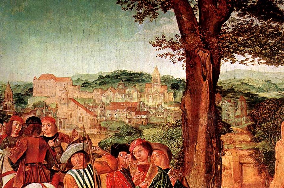 Master Of Saint Gilles - St Gilles and the Hind (detail) - WGA14484