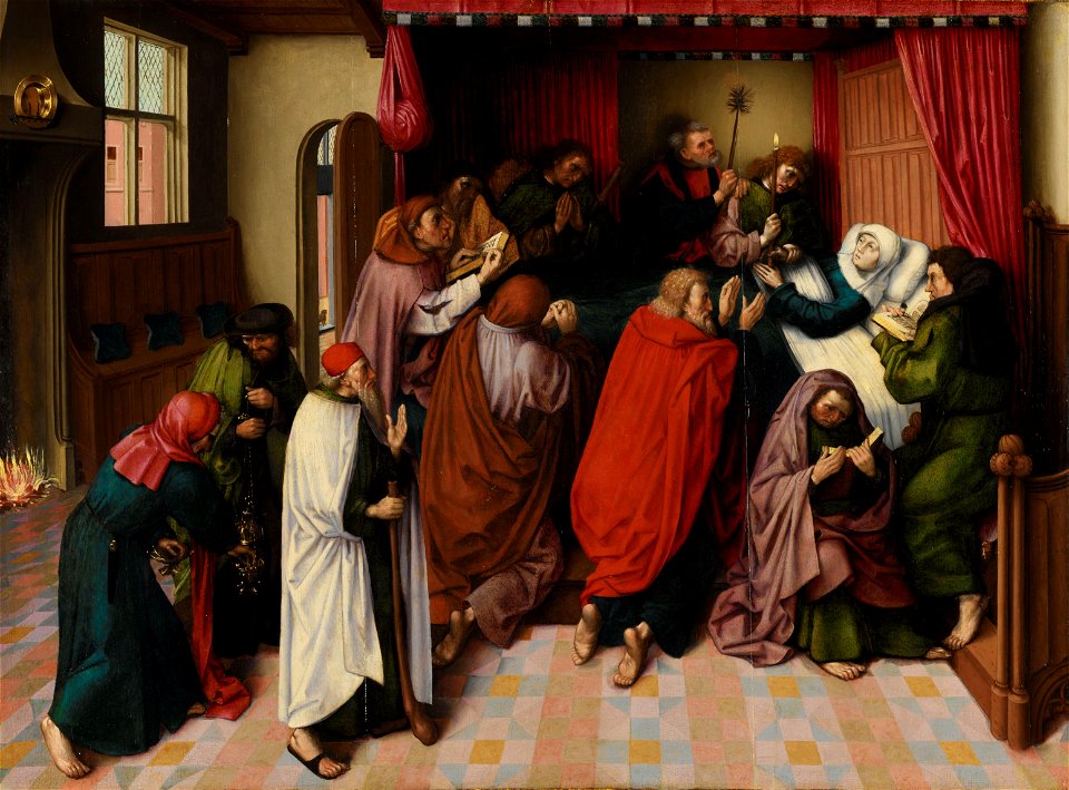 Het sterfbed van Maria Rijksmuseum SK-A-3467