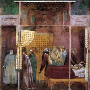 Master of Saint Cecilia - Legend of St Francis - 26. The Healing of a Devotee of the Saint - WGA14478