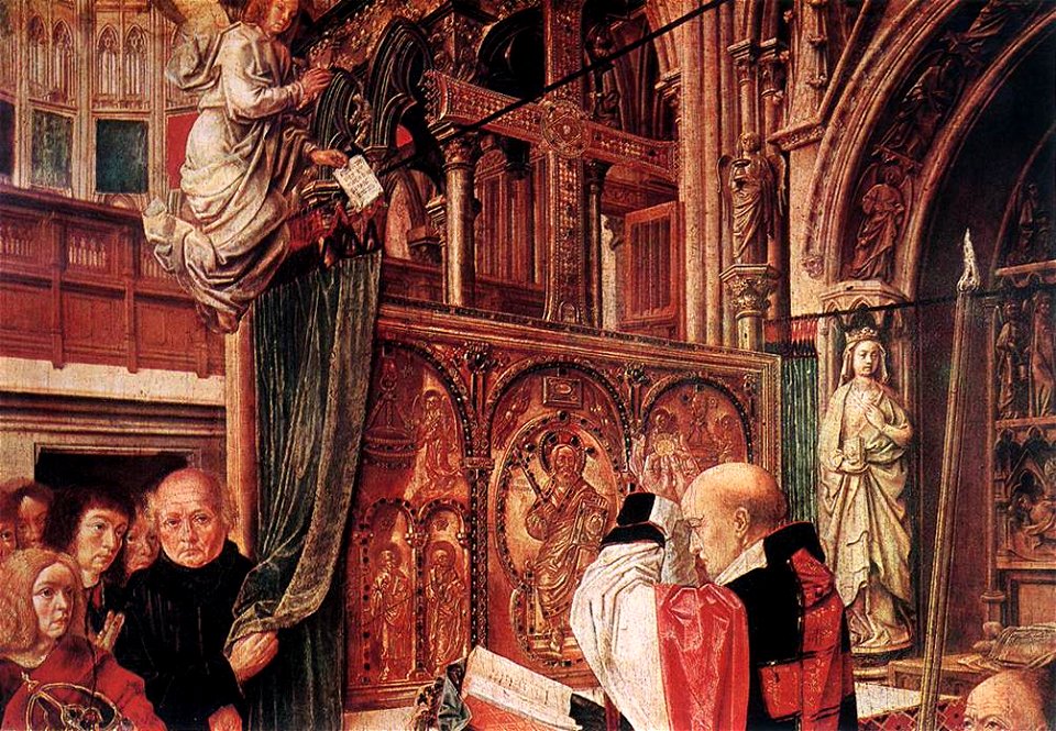 Master Of Saint Gilles - St Gilles' Mass (detail) - WGA14486