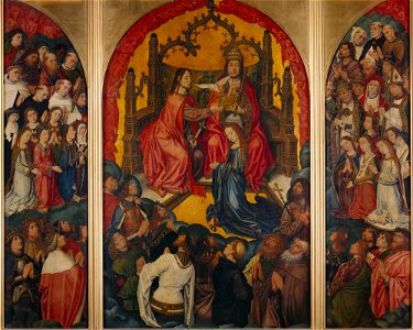Master of 1499 - Triptych, The Coronation of the Virgin - RCIN 404758 - Royal Collection