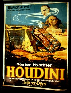 Master mystifier, Houdini the greatest necromancer of the age - perhaps of all times-The literary digest. LCCN2014637413. Free illustration for personal and commercial use.