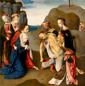 Master of the Virgo inter Virgines - Lamentation over the Dead Christ - Google Art Project