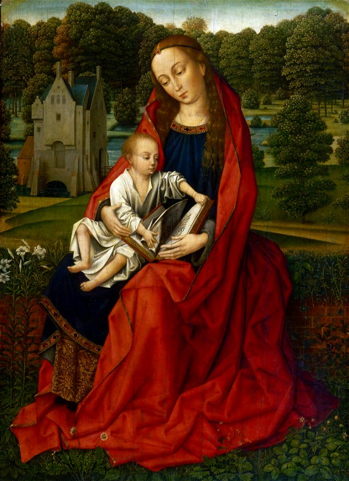 Master of the Embroidered Foliage - Virgin and Child in a Landscape - PMA 2518