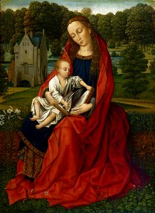 Master of the Embroidered Foliage - Virgin and Child in a Landscape - PMA 2518