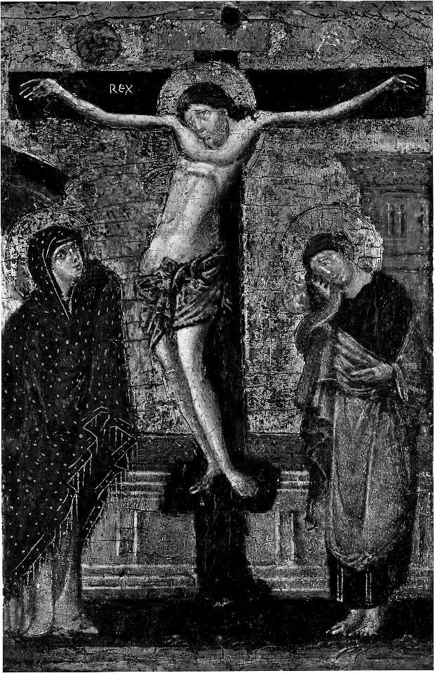 Master of the Blue Crucifix - Christ on the Cross with the Virgin and Saint John the Evangelist - 28.886 - Museum of Fine Arts