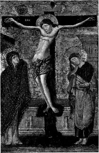 Master of the Blue Crucifix - Christ on the Cross with the Virgin and Saint John the Evangelist - 28.886 - Museum of Fine Arts
