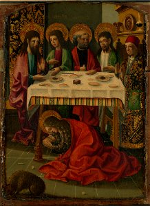 Master of Perea - Saint Mary Magdalen anointing the feet of Christ - 1975.95.1 - Yale University Art Gallery