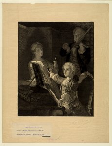 Mozart rehearsing his XIIth mass. LCCN2003681748