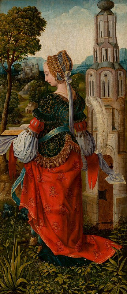 Meester van Frankfurt - St Barbara - 855 - Mauritshuis