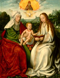 Saint Anne with the Virgin and the Christ Child E10763. Free illustration for personal and commercial use.