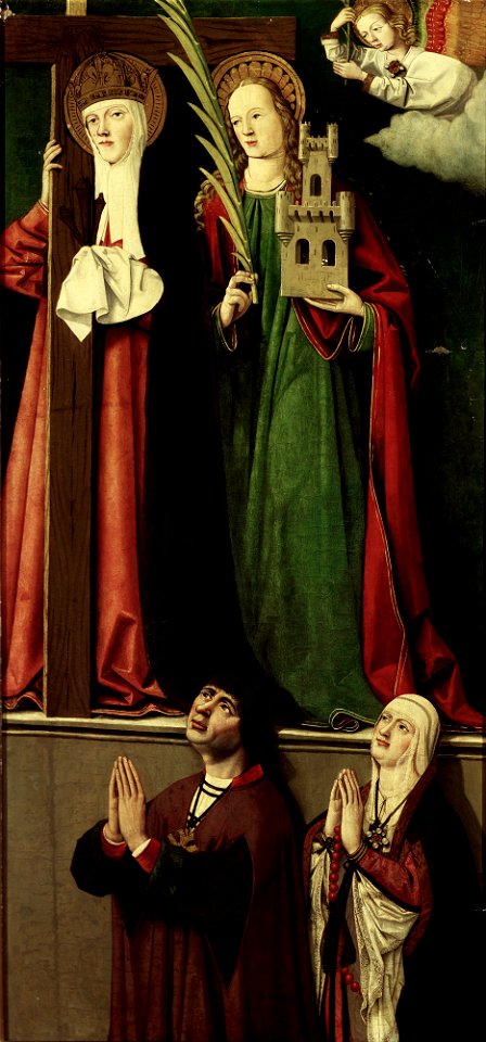 Master of Manzanillo - The Catholic Kings with Santa Elena and Santa Bárbara - Google Art Project
