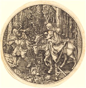 Master L after Albrecht Dürer - The Flight into Egypt