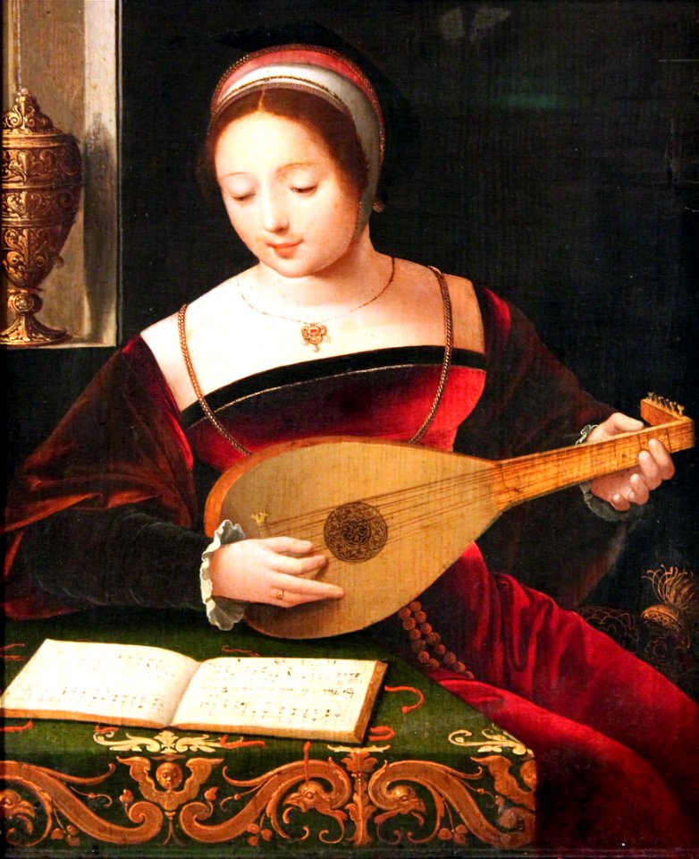 1530 Master of the Female Half-Lengths Eine Lautenspielerin anagoria