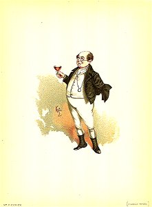Mr Pickwick 1889 Dickens The Pickwick Papers character by Kyd (Joseph Clayton Clarke)