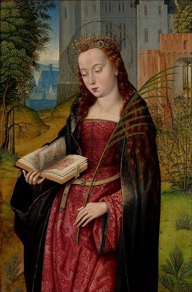 Master of the Embroidered Foliage - Saint Barbara