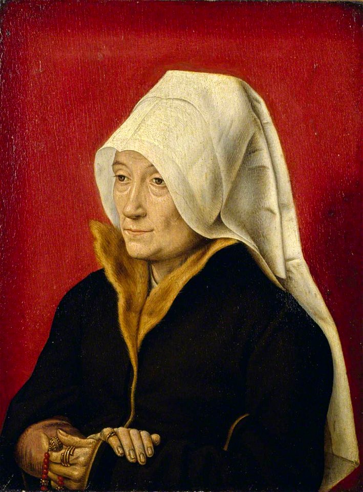 Master of Saint Severin (active c.1485-1515) - Portrait of an Old Woman Holding Her Prayer Book - 1246464 - National Trust