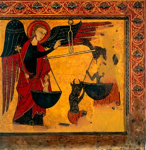 Master of Soriguerola - Saint Michael Weighing Souls - Google Art Project