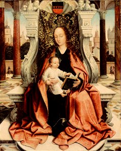 Master of Frankfort - The Virgin Enthroned - 89.59 - Detroit Institute of Arts. Free illustration for personal and commercial use.
