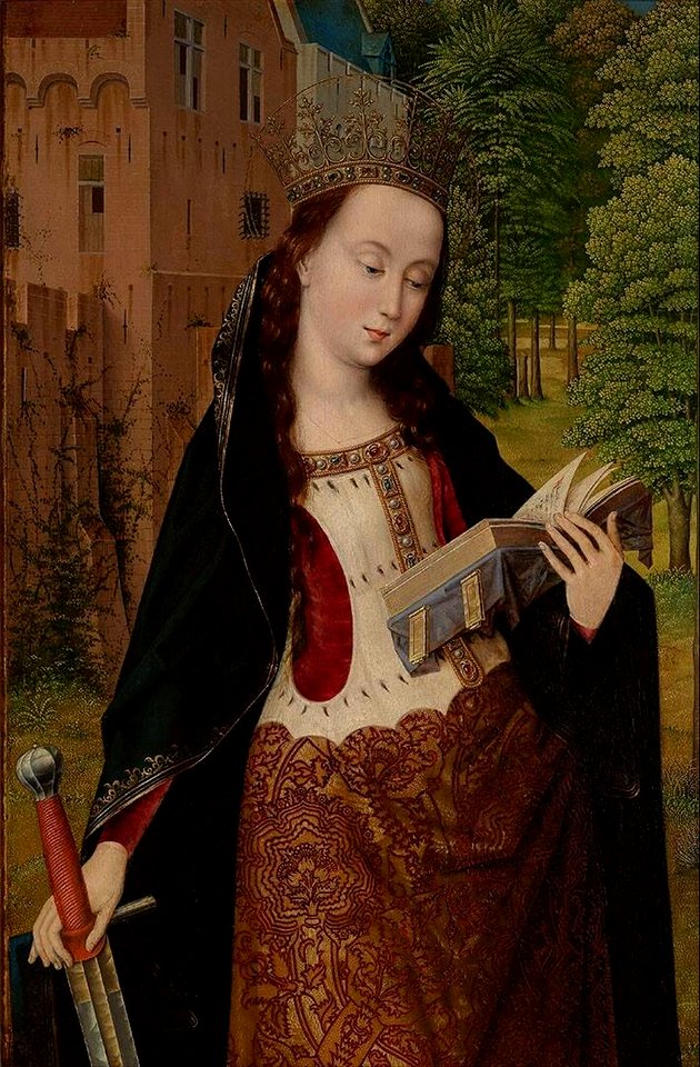 Master of the Embroidered Foliage - St. Catherine