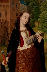 Master of the Embroidered Foliage - St. Catherine