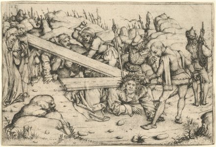 Master of the Amsterdam Cabinet - The Road to Calvary - Google Art Project