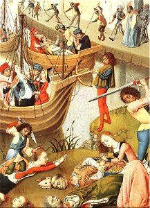 Master Of The Legend Of St. Ursula - Scenes from the Life of St Ursula (detail) - WGA14576