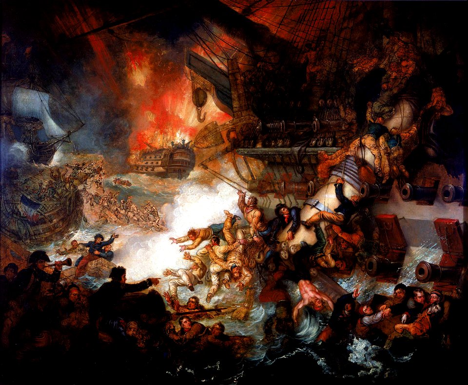 Mather Brown - Battle of the Nile
