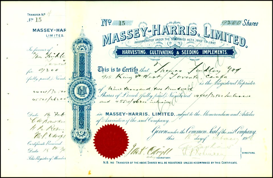Massey-Harris 1916