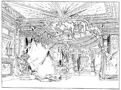 Massenet - Esclarmonde - Décor de Charles Bianchini - 2e acte, 2e tableau - dessin de G. Stein, 1889