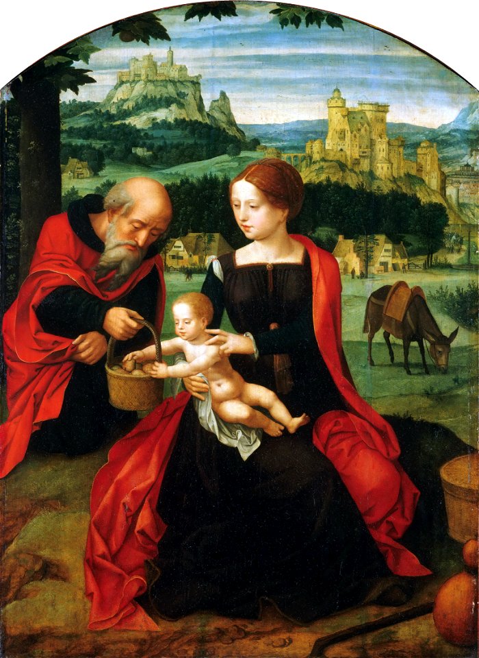 Master of the Female Half-Lengths - Rest on the Flight into Egypt (Philadelphia)