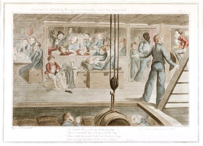 Master B. Finding things not exactly what he expected (caricature) RMG PU0163