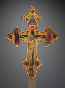 Master of the Gubbio Cross - Double-sided Processional Cro - 1943.238 - Yale University Art Gallery