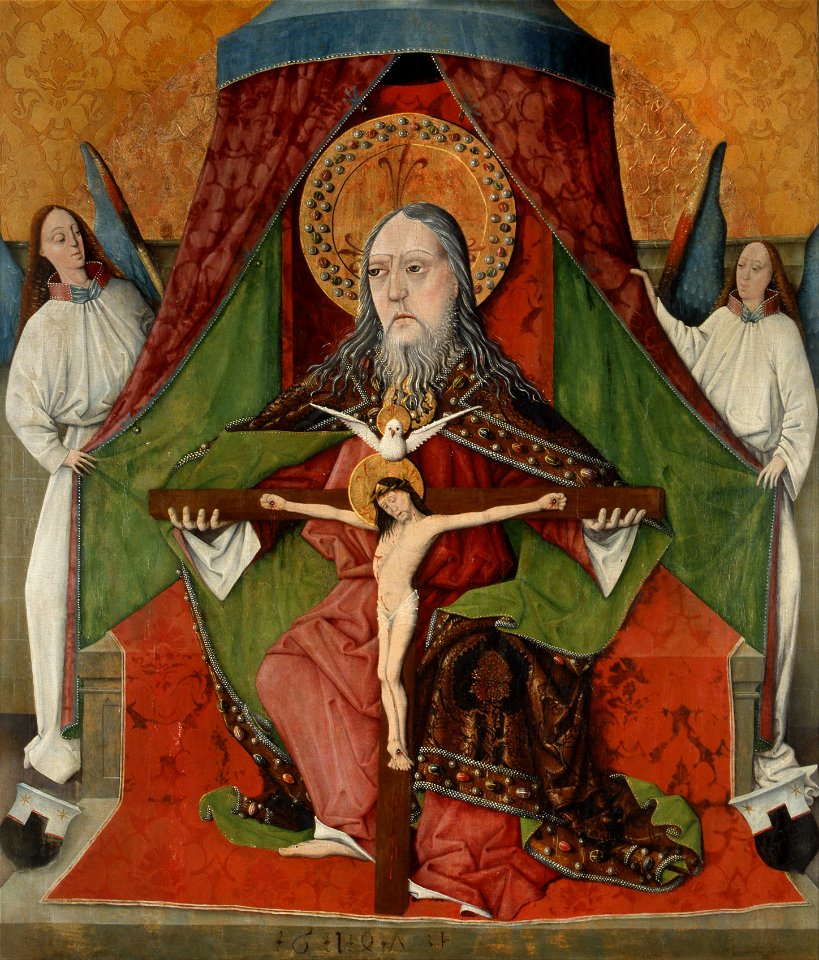Master Gh - Holy Trinity, Central Panel from the High Altar of the Trinity Church, Mosóc - Google Art Project