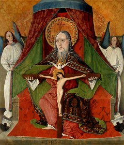 Master Gh - Holy Trinity, Central Panel from the High Altar of the Trinity Church, Mosóc - Google Art Project. Free illustration for personal and commercial use.