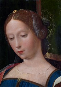 Master of the Female Half-Lengths - A Female Head (National Gallery London)FXD. Free illustration for personal and commercial use.