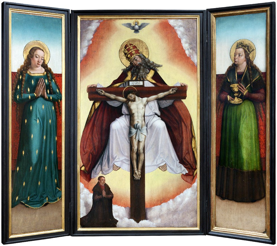Oltář s Nejsvětější Trojicí, Mistr litoměřického oltáře, Národní galerie v Praze