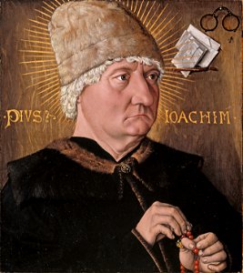 Bayerischer Meister - Bildnis eines älteren Mannes (Pius Joachim). Free illustration for personal and commercial use.