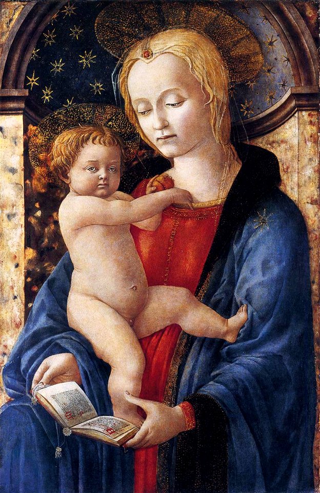 Master Of The Castello Nativity - Madonna and Child - WGA14518