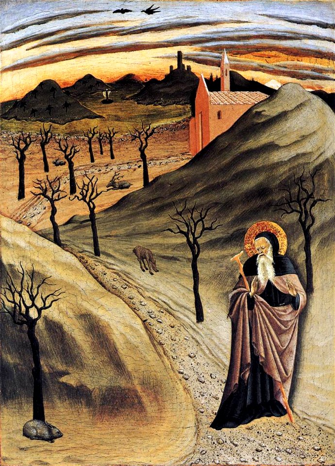 Master Of The Osservanza - St Anthony Tempted by Gold - WGA14602