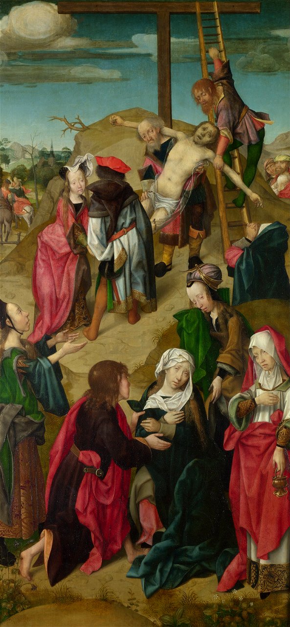 Master of Delft - The Deposition- Right Hand Panel - Google Art Project
