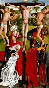 Master of the Freising Visitation - The Crucifixion - 22.146 - Detroit Institute of Arts. Free illustration for personal and commercial use.